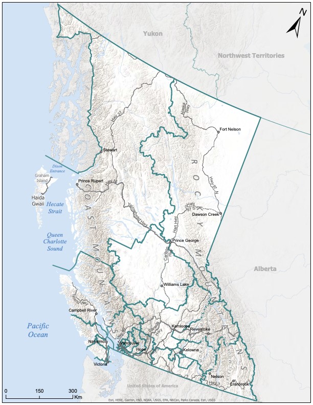 Map A: British Columbia