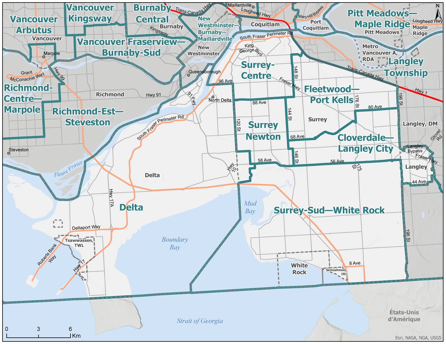 Carte D: Lower Mainland&nbsp;2