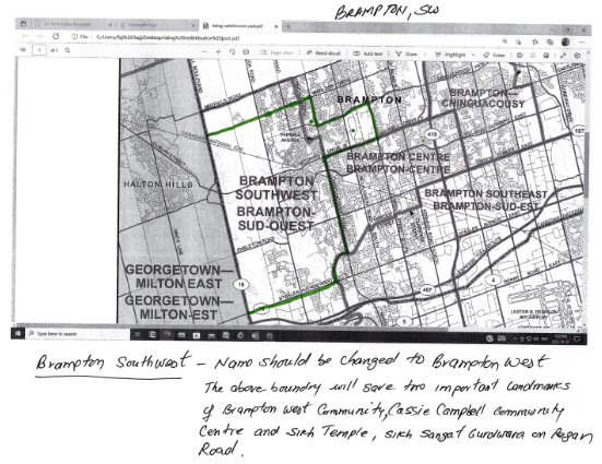 Image shows a map that is described in the written part of the submission.