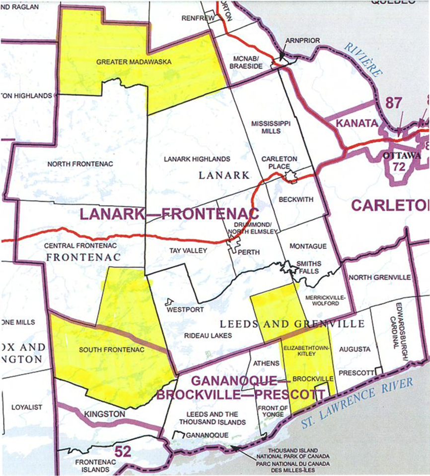 Image shows a map that is described in the written part of the submission.