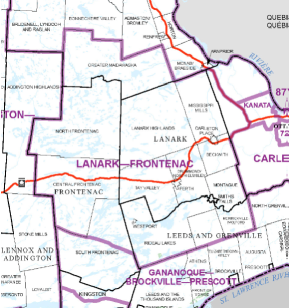 Image shows a map that is described in the written part of the submission.