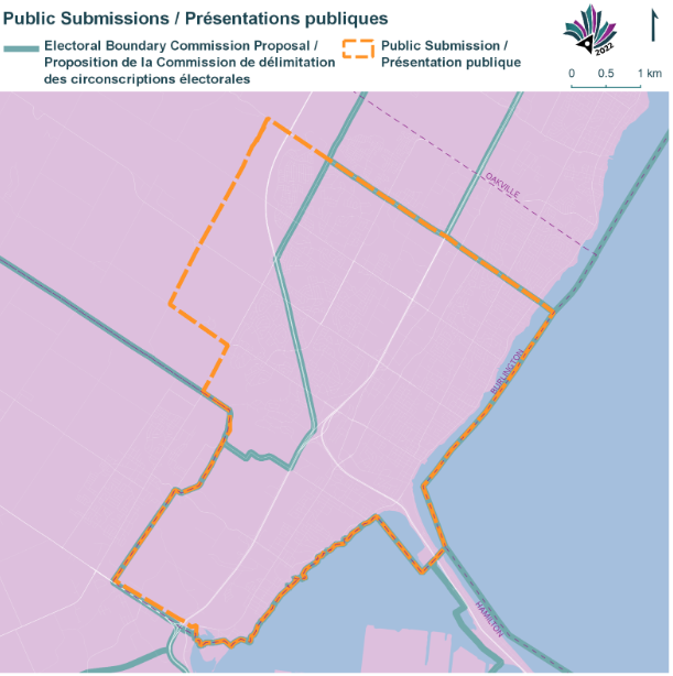 Image shows a map that is described in the written part of the submission.