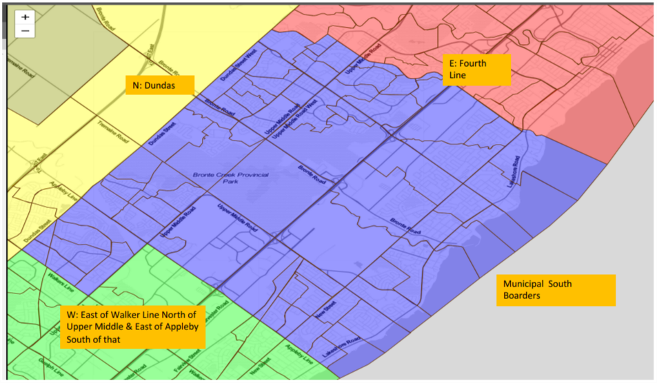Image shows a map that is described in the written part of the submission.