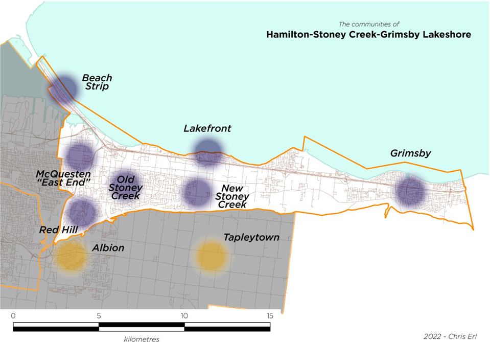 Image shows a map that is described in the written part of the submission.