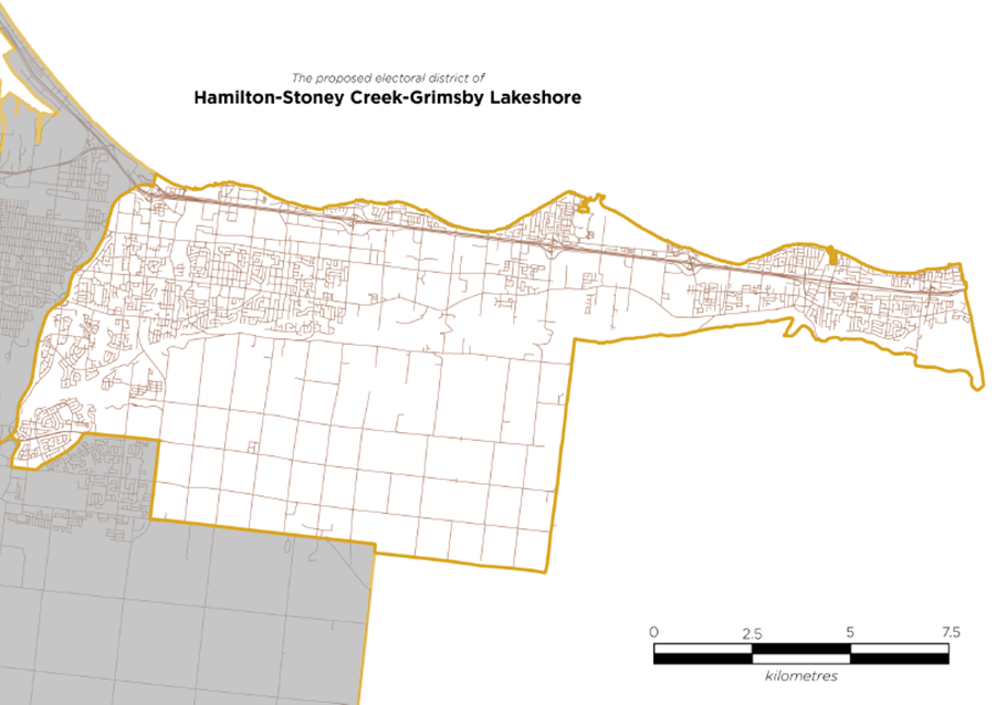 Image shows a map that is described in the written part of the submission.