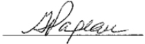 Chair's signature