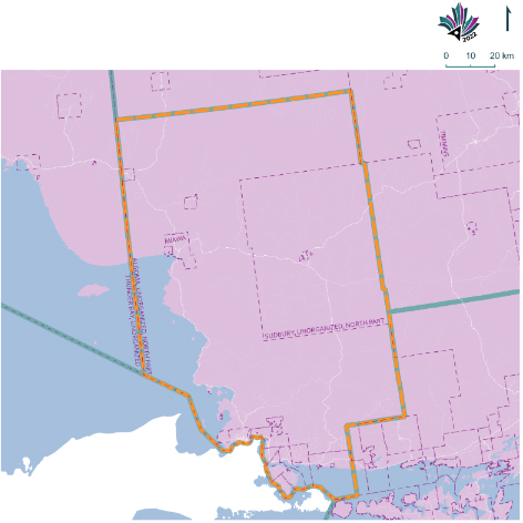 Public Submissions / Electoral Boundary Commission Proposal (Green lines), Public Submission (Yellow lines)