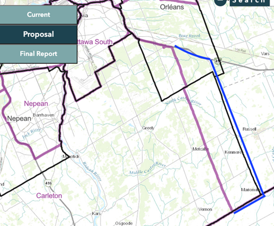 Image shows a map that is described in the written part of the submission.