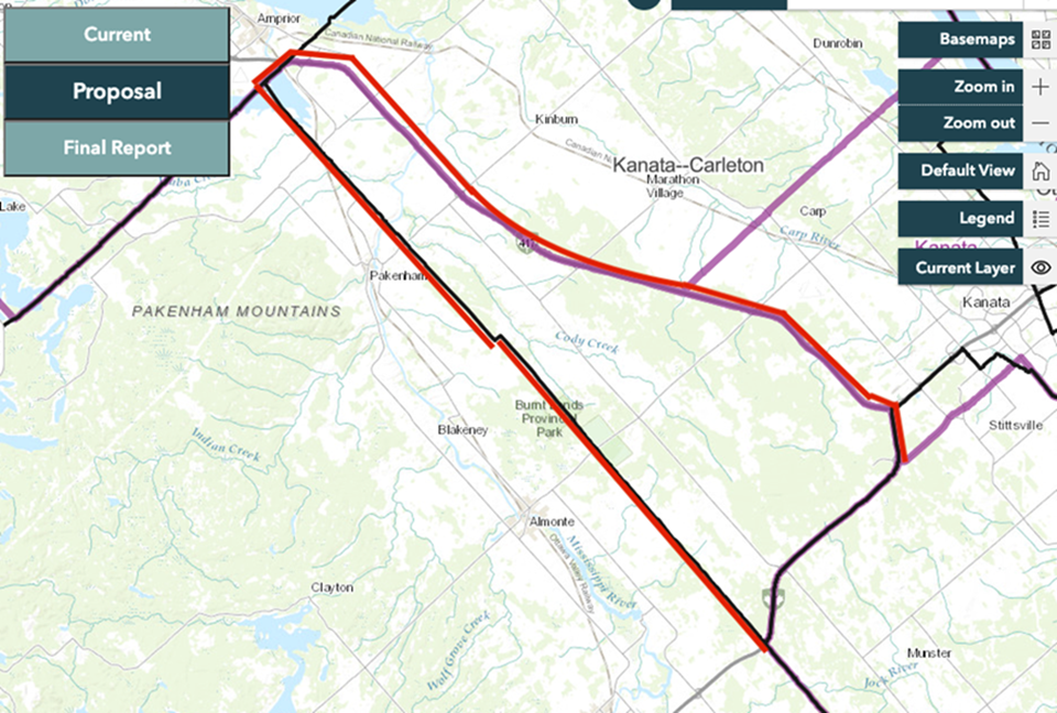 Image shows a map that is described in the written part of the submission.