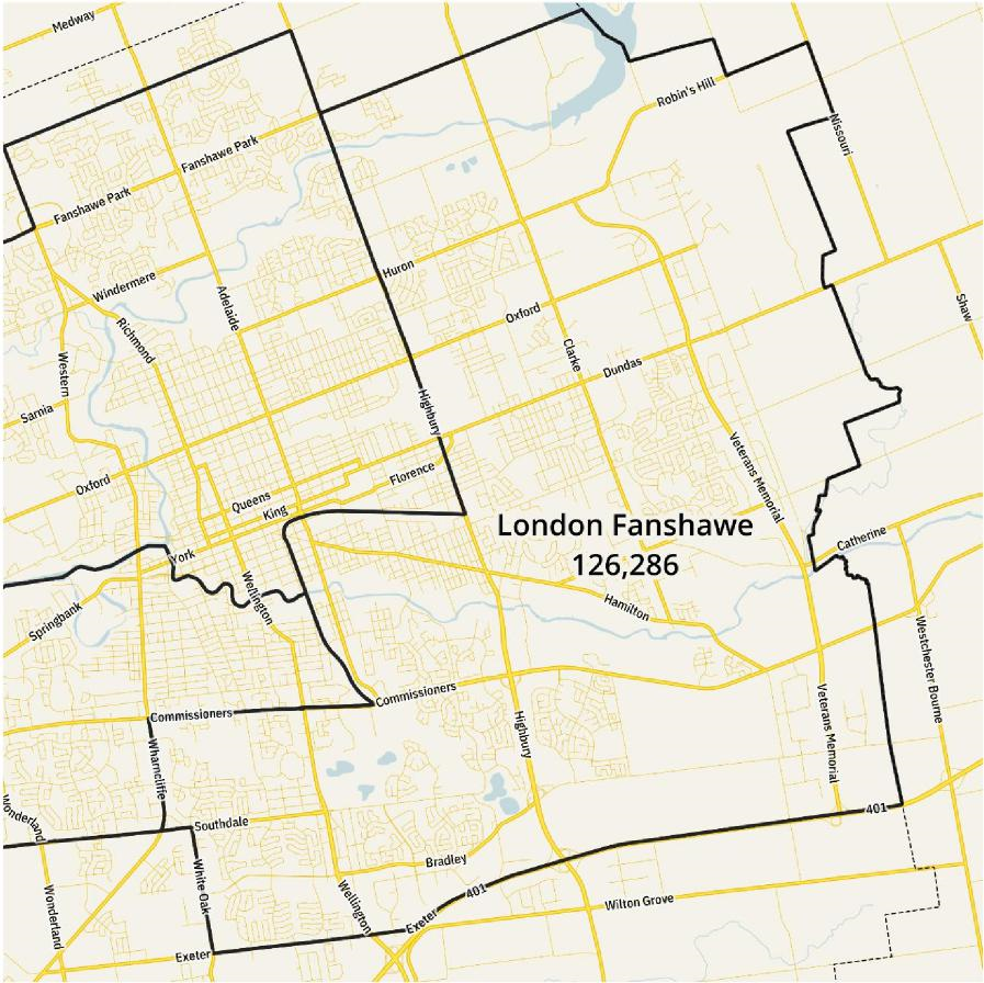 Image shows a map that is described in the written part of the submission.