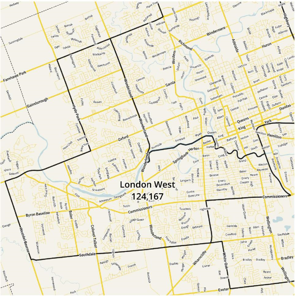 Image shows a map that is described in the written part of the submission.