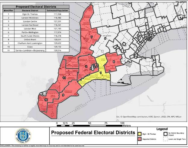 Image shows a map that is described in the written part of the submission.