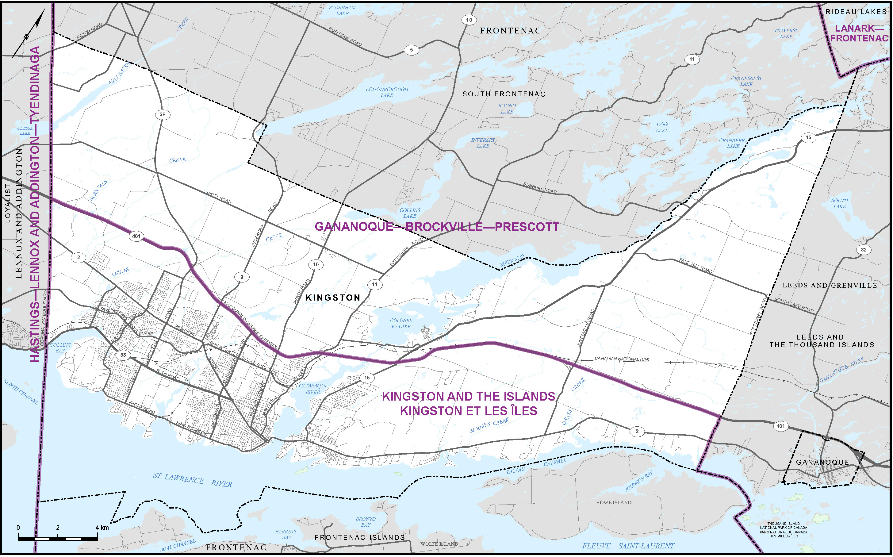 Carte de la ville de Kingston (carte&nbsp;14)