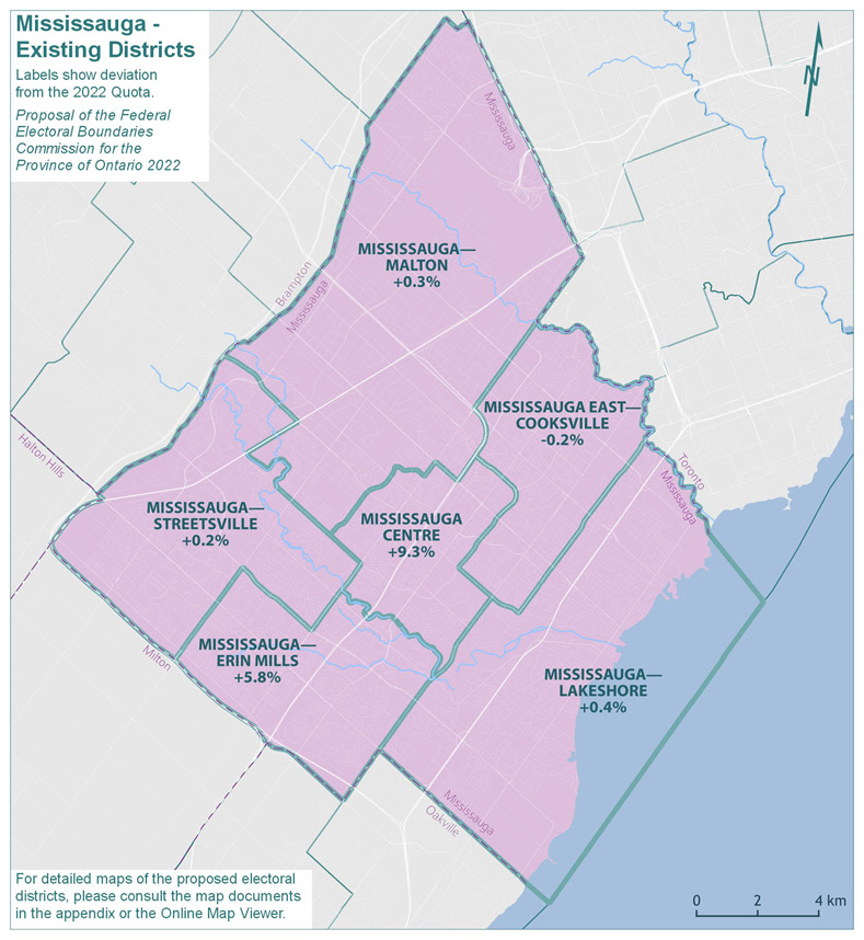 Mississauga Existing Districts