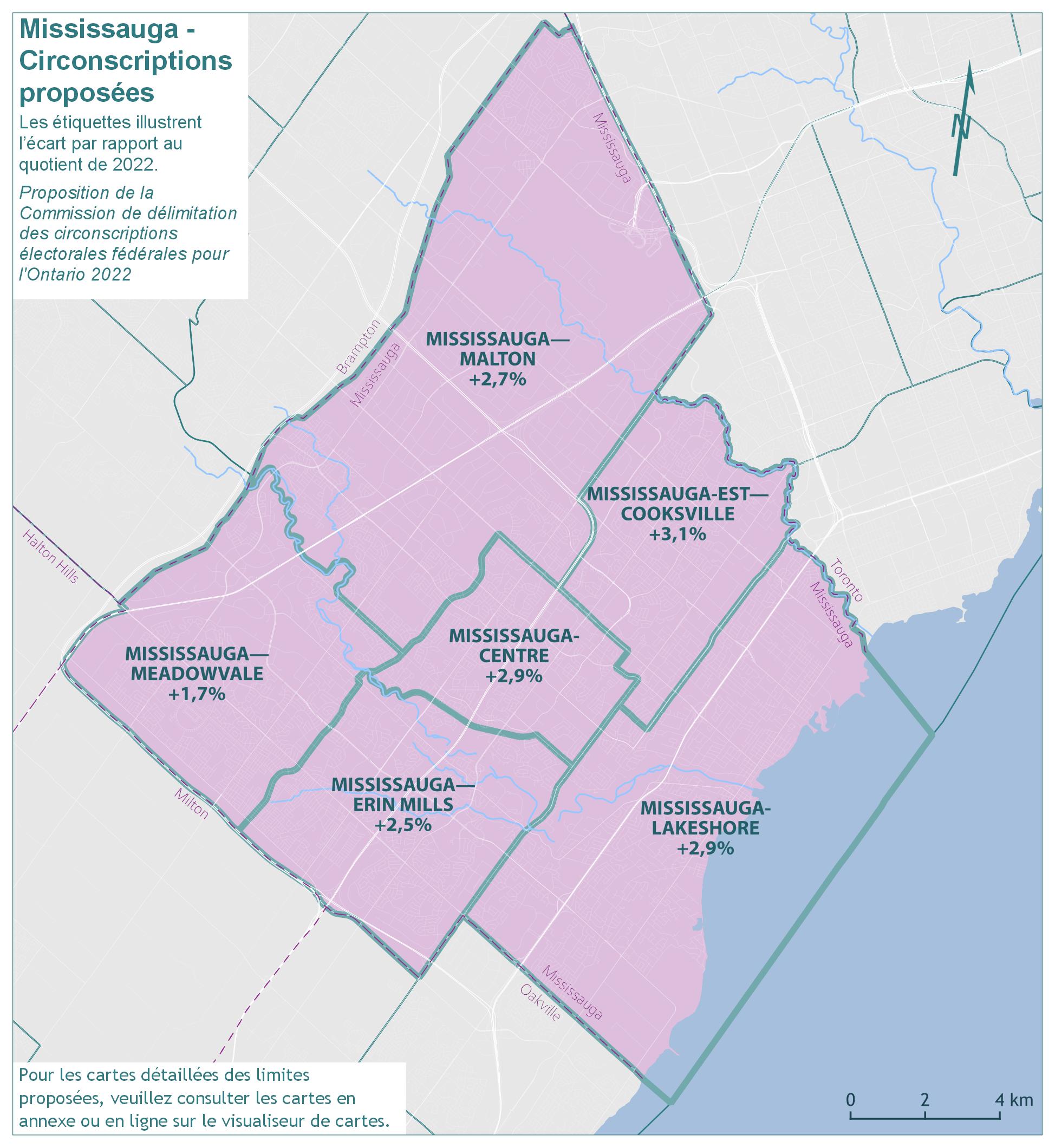 Mississauga &ndash; Circonscriptions propos&eacute;es