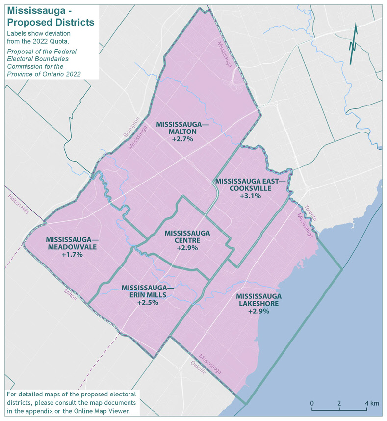 Mississauga Proposed Districts