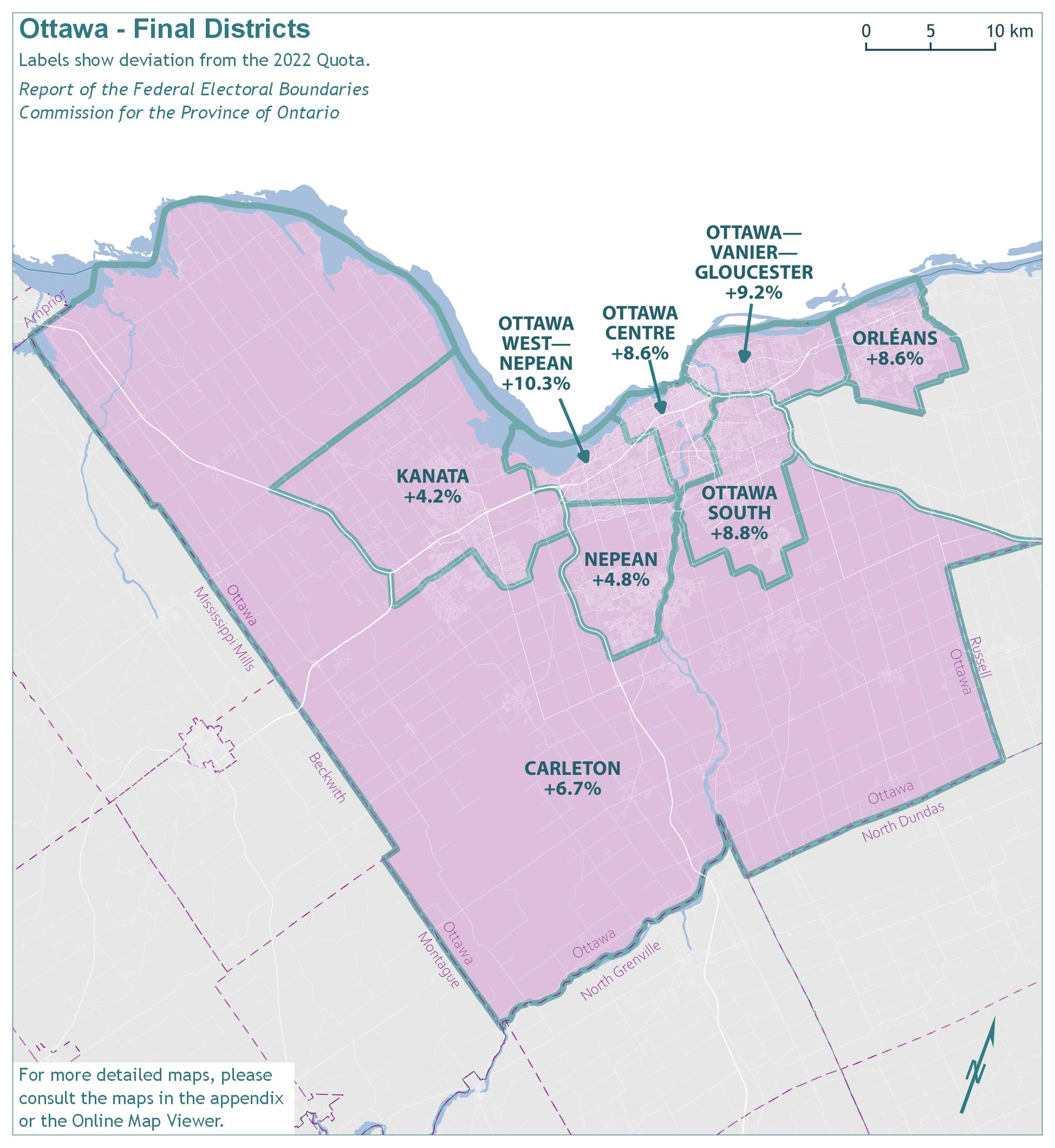 Ottawa - Final Districts