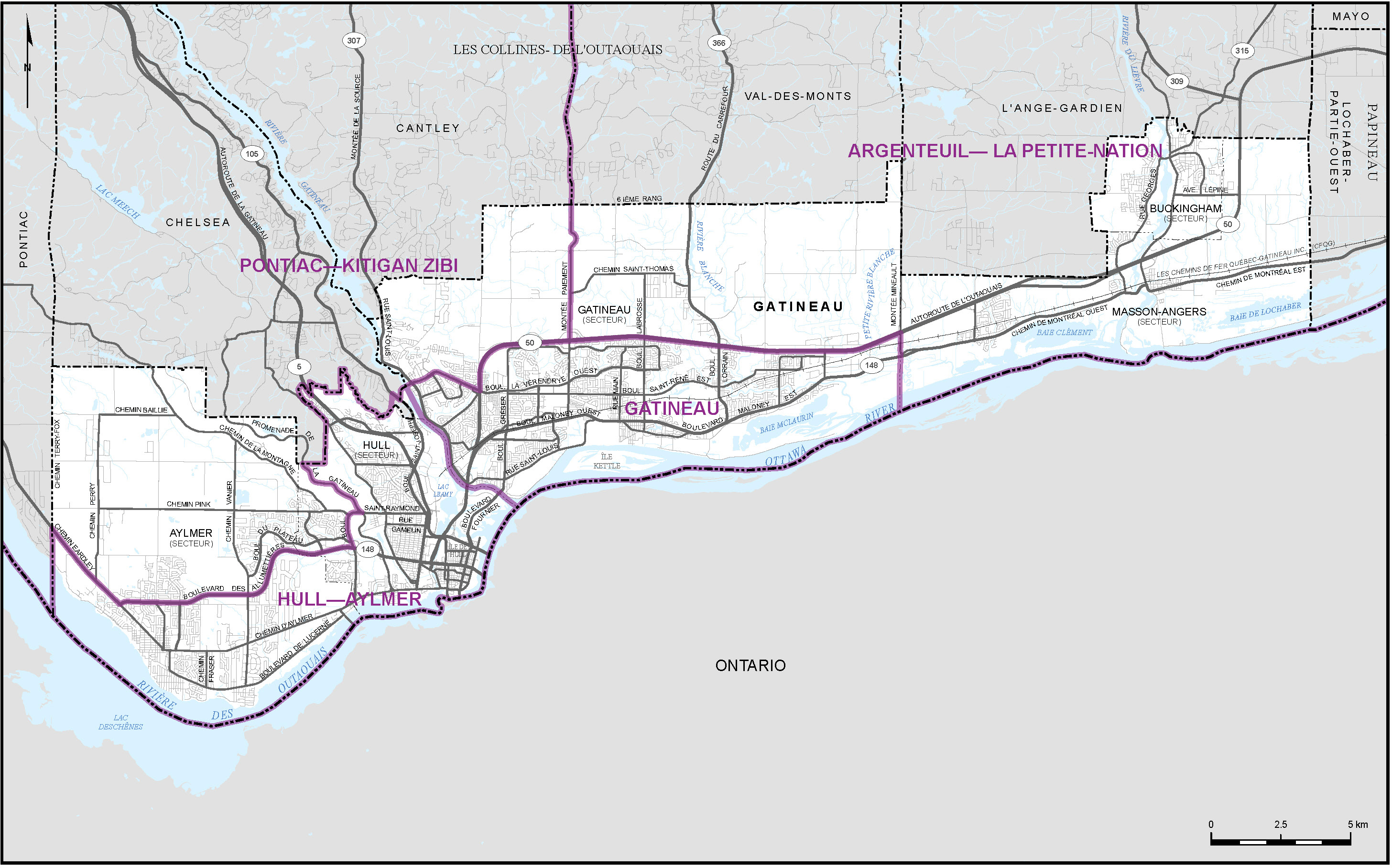 Map of City of Gatineau (Map 7)