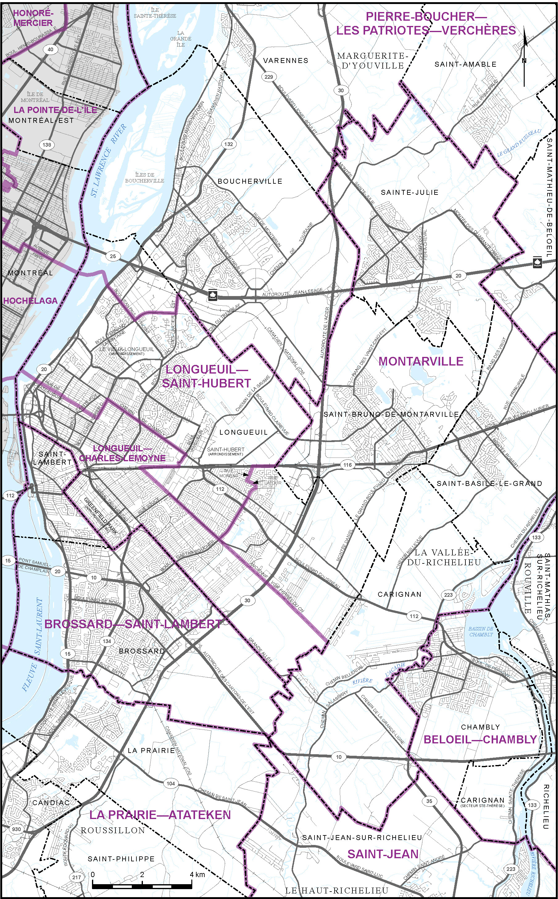 Map of City of Longueuil and Vicinity (Map 10)