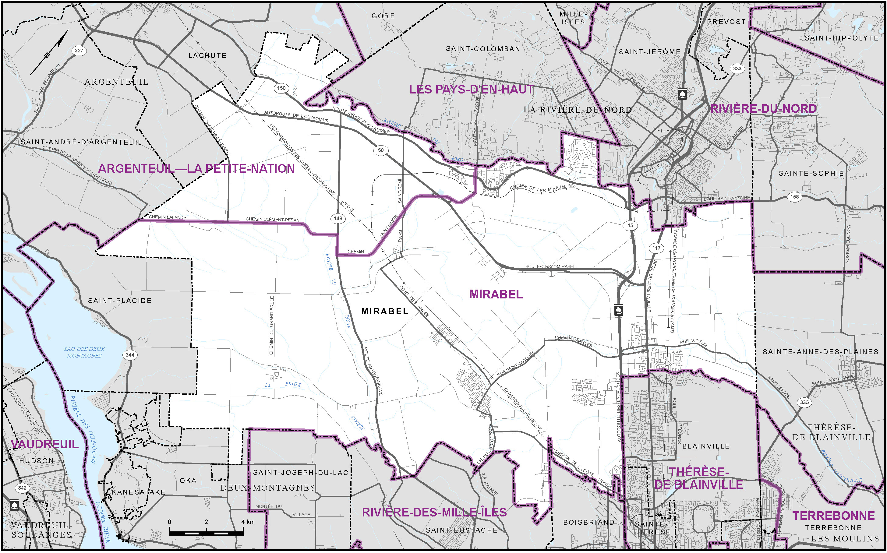 Map of City of Mirabel (Map 11)