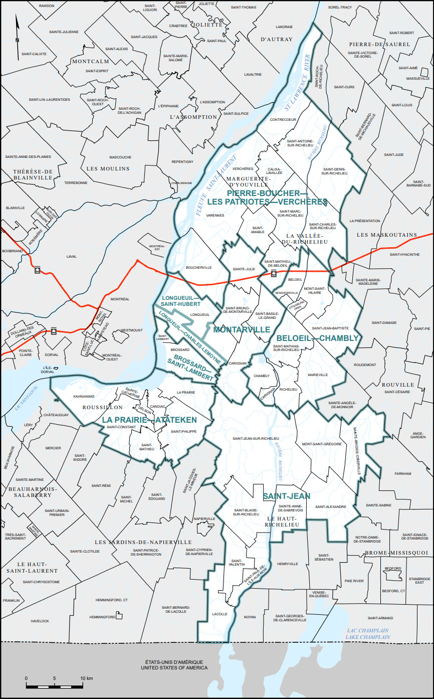 Map of Eastern Mont&eacute;r&eacute;gie (Map&nbsp;7)