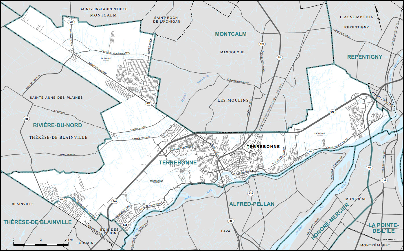 Map of City of Terrebonne (Map&nbsp;18)