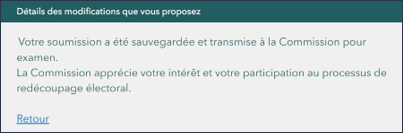 Confirmation de la transmission