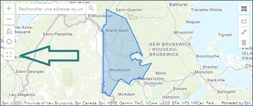 Position du bouton carte &eacute;tendue
