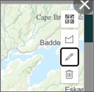 Location of the pencil button
